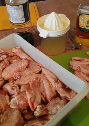 A picture of Honey soy marinaide.
