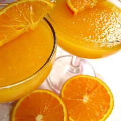 A picture of Easy Microwaved Fresh Orange Jello.