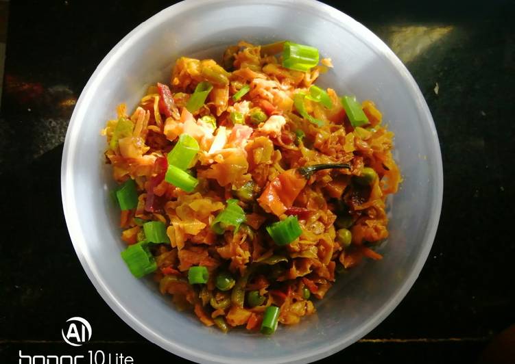 Easiest Way to Prepare Ultimate Cabbage curry