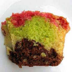 A picture of Almond Rainbow Cake.