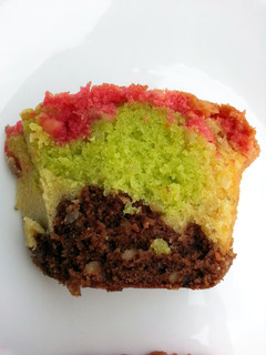 A picture of Almond Rainbow Cake.