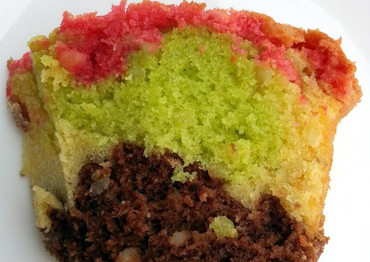 Recipe of Speedy Almond Rainbow Cake