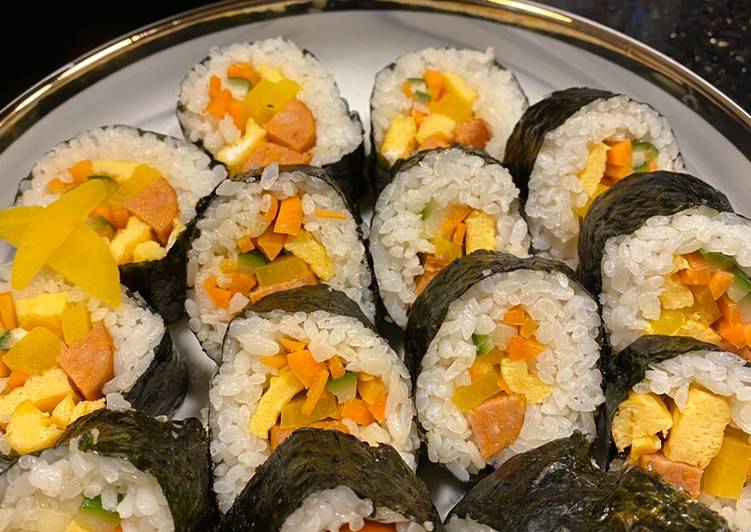 Bumbu Gimbap/ nasi gulung seaweed korea simple and easy | Resep Membuat Gimbap/ nasi gulung seaweed korea simple and easy Yang Sempurna