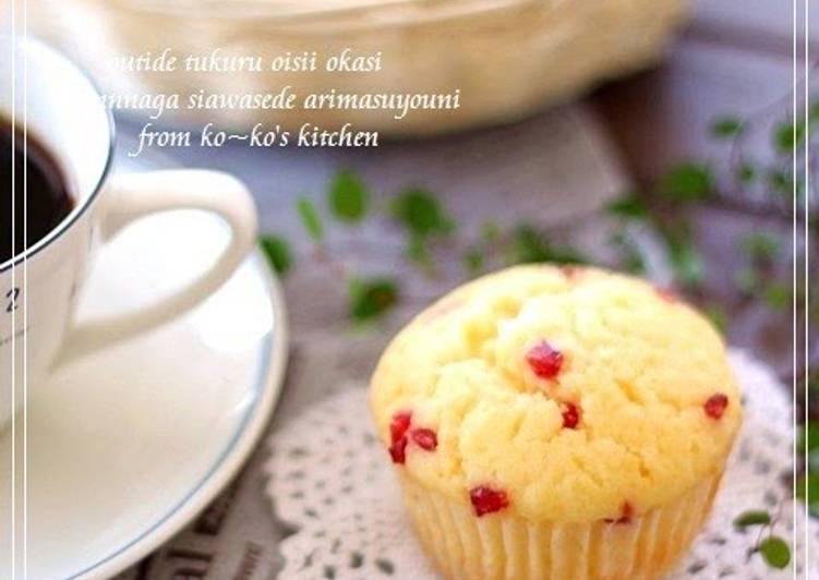 Recipe of Any-night-of-the-week Strawberry White Chocolate Muffins