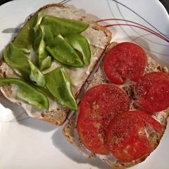 A picture of TX's Style ~ Tomato ~n~ Bell Pepper Sandwich.