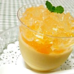 A picture of Orange and Cream Cheese Mousse.