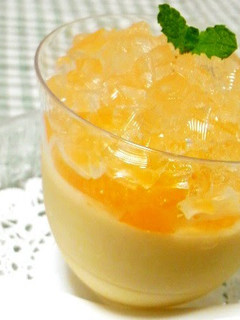 A picture of Orange and Cream Cheese Mousse.