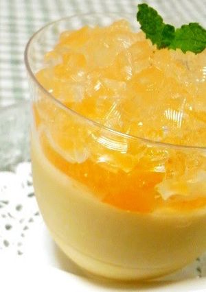 A picture of Orange and Cream Cheese Mousse.