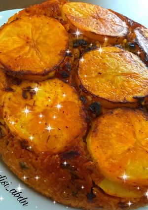 عکسی از دستور لوبیا پلو کته🍚😋