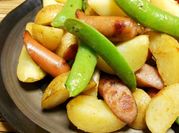 A picture of potato hotdog