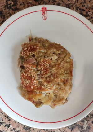 Una foto de Pastel de verduras con bacon