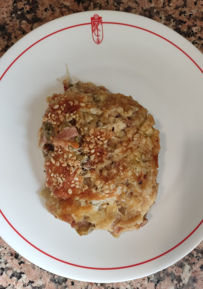 Una foto de Pastel de verduras con bacon