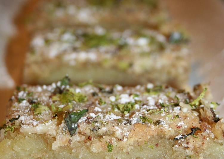 Pecan-Crusted Mojito Bars