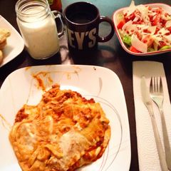 A picture of Cheesy Meaty Amazing Lasagna.