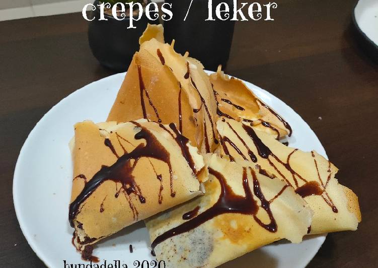 Resep Crepes / Leker Anti Gagal