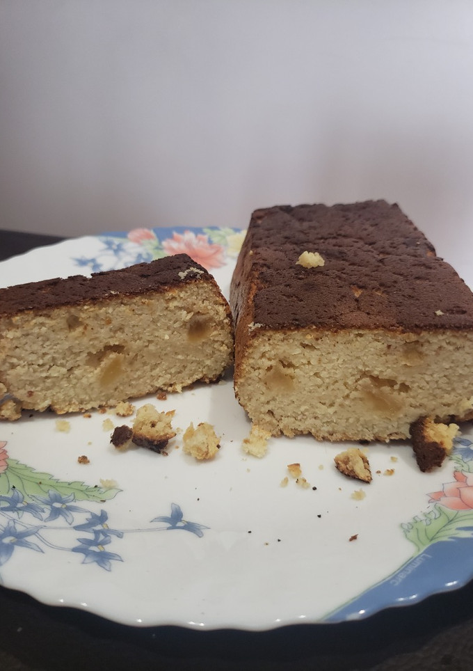Una foto de Budín de ricota y ananá low carb