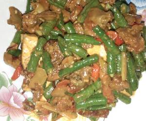 Resep mudah Tumis kerang kacang tahu tempe cabe ijo Praktis Enak