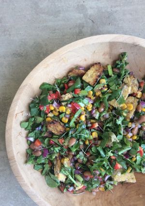 A picture of Vegan Asian Style Tabouli With Tempeh.