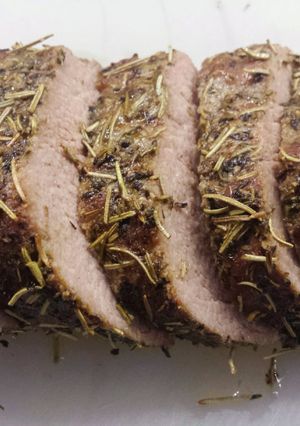 A picture of Herb Crusted Pork Tenderloin.
