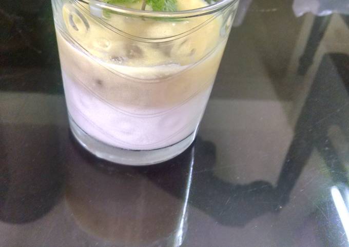 Simple Way to Prepare Ultimate Panacotta with custard topping for List of Recipe