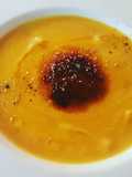 Vellutata di Zucca, Patè di Fegato e Cialda Croccante