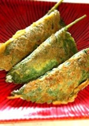 A picture of That Wonderful Egoma Aroma! Egoma Leaf Wraps with Pork.