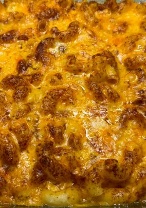 A picture of “Shelli’s” Macaroni & Cheese.