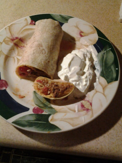 A picture of Meat and Bean Burritos.