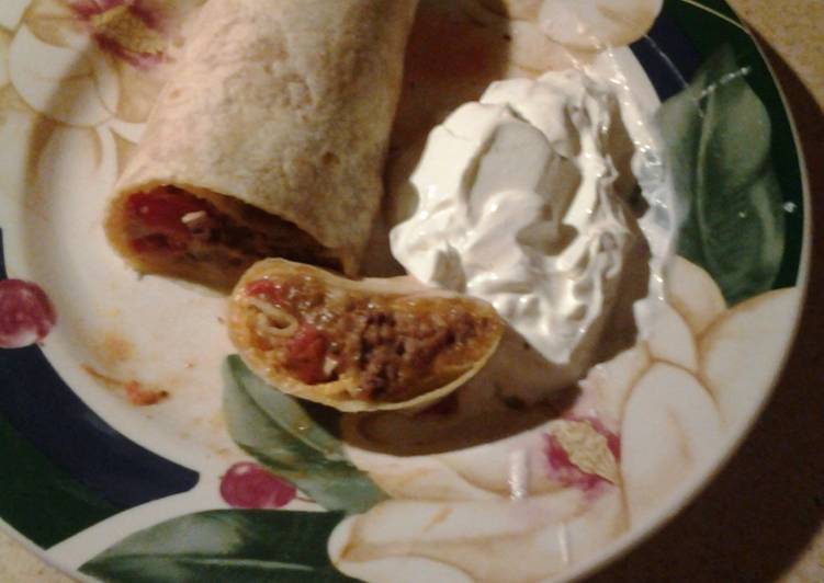 Meat and Bean Burritos Meat and Bean Burritos