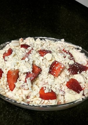 A picture of Super easy strawberry eton mess.