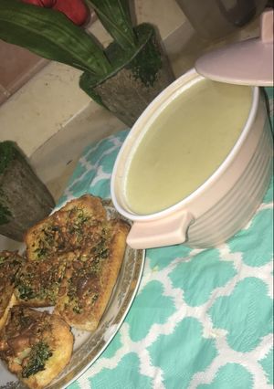 صورة لوصفة شوربة الملفوف اللذيذه