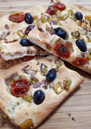 Foto principal de Focaccia vegana rápida