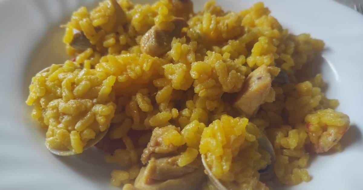 Paella de marisco y pollo 271 recetas caseras Cookpad