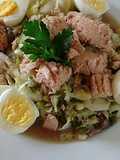 Ensalada Tibia de Repollo con Atún