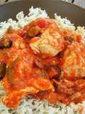 Chicken with olives and feta