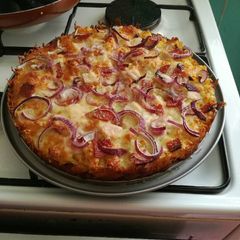 Potato pizza A picture of Potato pizza.