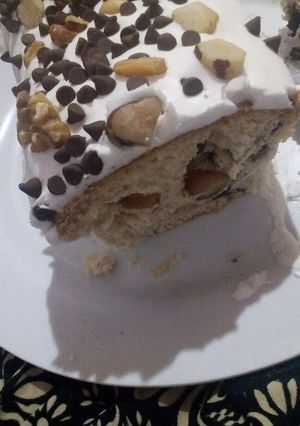 Una foto de Pan dulce budín exquisito!