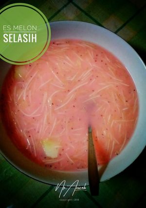 Foto resep Es Melon Serut Selasih