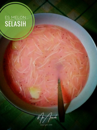Resep Es Melon Serut Selasih Enak Terbaru
