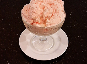A picture of Peppermint Whipped Cream Frosting and Filling.