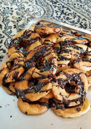 عکسی از دستور دونات شکلاتی 🍩