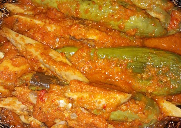 Resep Tongkol terong bumbu pepes yang Enak Banget