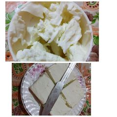 A picture of Homemade butter.