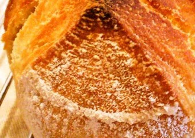 Steps to Prepare Homemade Easy Homemade Bread Pain De Campagne