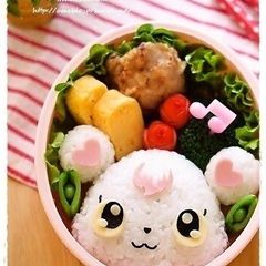 A picture of Jewelpet Labra Character Bento.