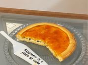 Una foto di torta marmellata di albicocche