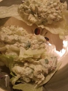 A picture of Chicken avocado salad.