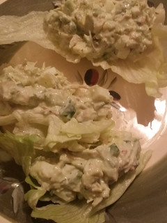 A picture of Chicken avocado salad.