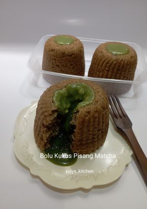Foto resep Bolu kukus pisang matcha