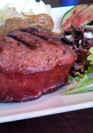 A picture of Mesquite Smoked Filet Mignon.